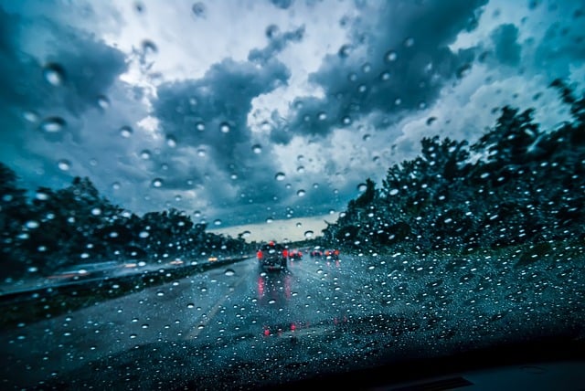 Driving in the rain Driving in the rain